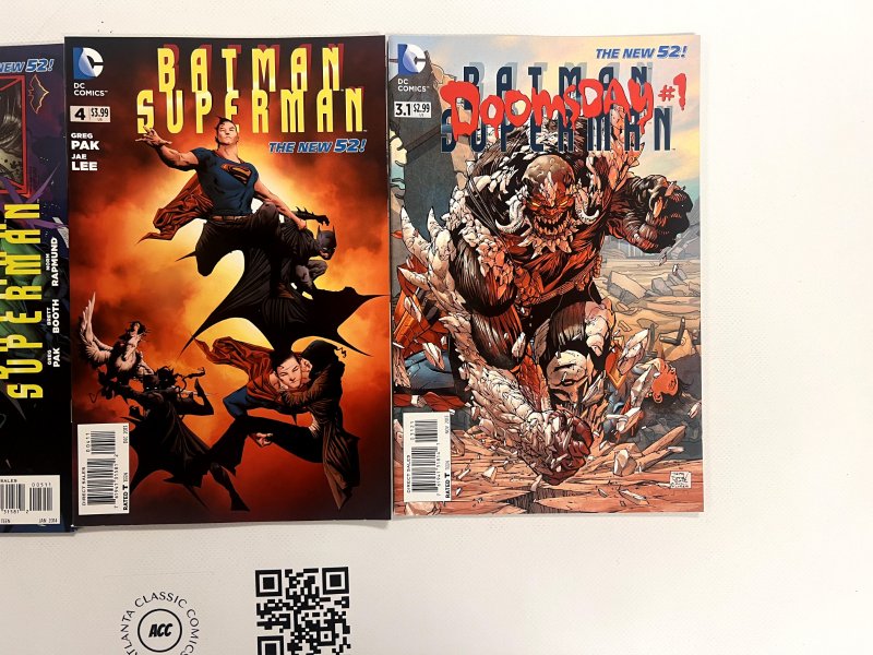 3 Bat-Man & Super-Man DC Comic Books#3.1 4 5  Wonder-Woman Flash Robin 16 JS10