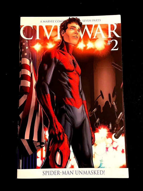 Civil War #2 - 2nd Print  2006 Spider-Man Unmasked - VERY HIGH GRADE