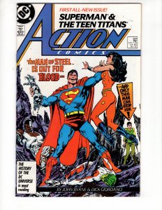 Action Comics #584 (VF/NM) TEEN TITANS By John Byrne