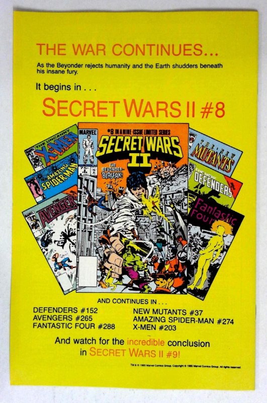 Captain America #314 (1986) NM- Squadron Supreme Marvel