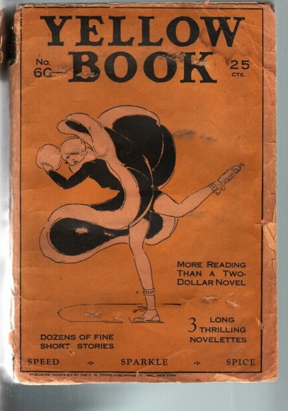 YELLOW BOOK #60-1929-RARE PULP-SPICY-ICE SKATING COVER G-