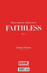 Faithless #4A (in bag) VF/NM ; Boom! | Jenny Frison Variant