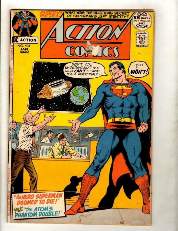 Lot Of 6 Action Comics Feat. Superman # 403 404 407 408 409 435 Batman Flash GK5