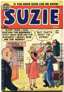 SUZIE #82 1951-ARCHIE COMICS-KATY KEENE-GINGER-TV SET COVER--- VG