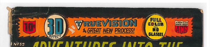 Adventures into the Unknown (1948 ACG) #52 VG-, TrueVision 3D effect