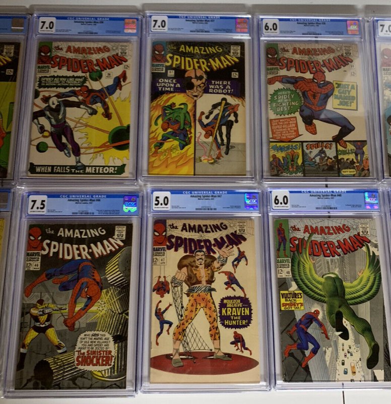 Amazing Spider-man 1 2 3 4 5 6 7 8 9 10 11 12 13-50 All Cgc 4.0 5.0 6.0 7.0 8.0