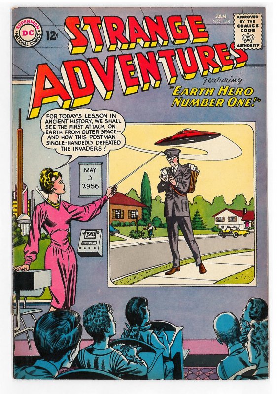 Strange Adventures (1950 1st Series) #148 FN, Flying Saucer cover