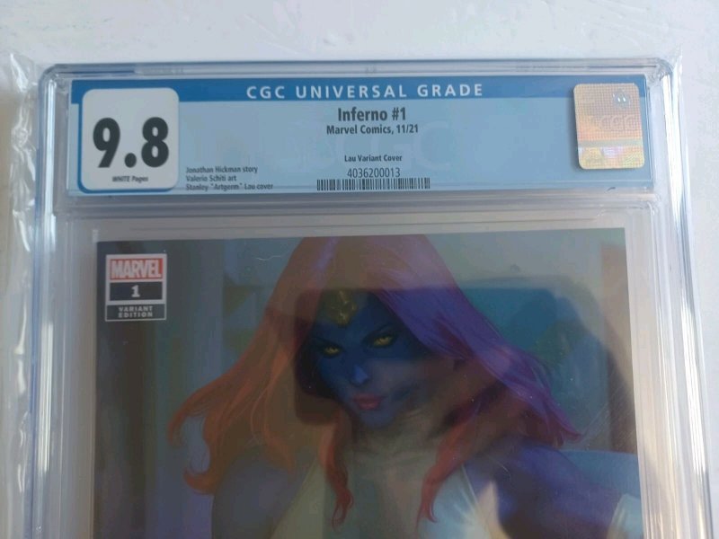 Inferno #1 Artgerm Lau Variant Cover - Mystique - 2021 - CGC 9.8