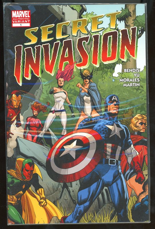 Secret Invasion #1 Second Print Cover (2008) Secret Invasion