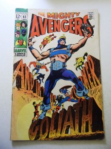 The Avengers #63 (1969) VG Condition moisture stains