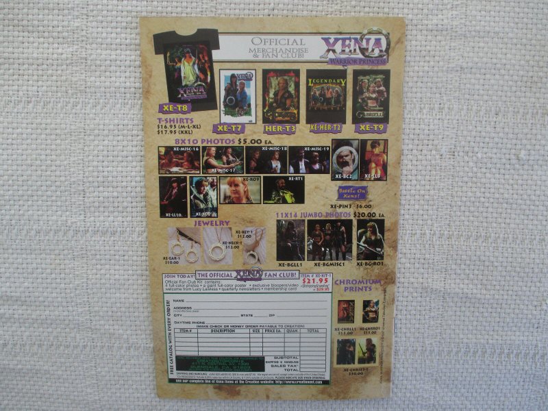 1998 Xena Warrior Princess #3 The Dragon's Teeth Conclusion Topps Comics VF