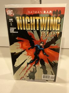 Nightwing #148  2008  9.0 (our highest grade)  Batman RIP!