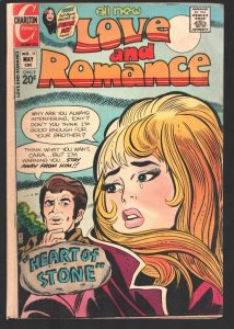 Love and Romance #12 1973-Charlton-Heart of Stone-Susan Dey pin-up story-VG