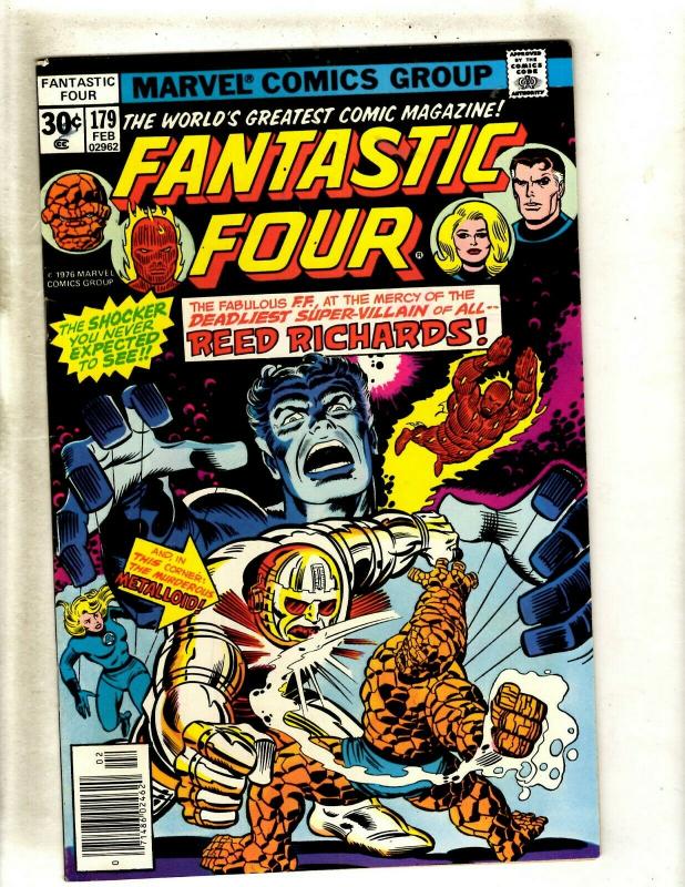 Lot Of 6 Fantastic Four Marvel Comic Books # 179 181 182 183 184 185 Thing JF23