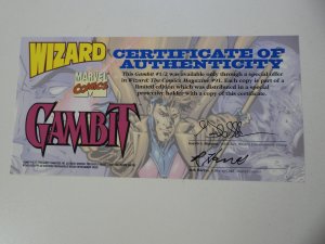 Gambit #½ (1999) Wizard Exclusive W/COA VF/NM Condition