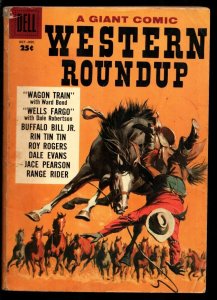Western Roundup #25 1958-Giant edition-Roy Rogers-Dale Evans-Range Rider-Russ...
