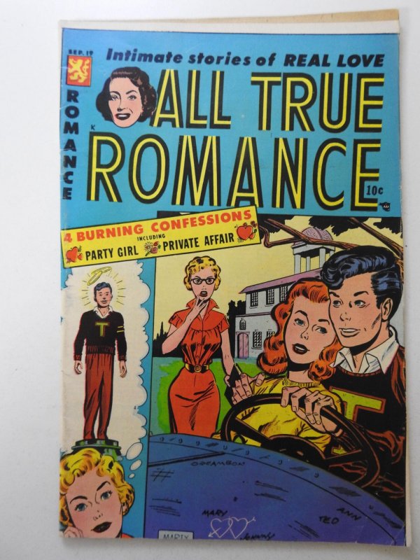 All True Romance #19  (1954) Printer's Error Alignment! Shar...