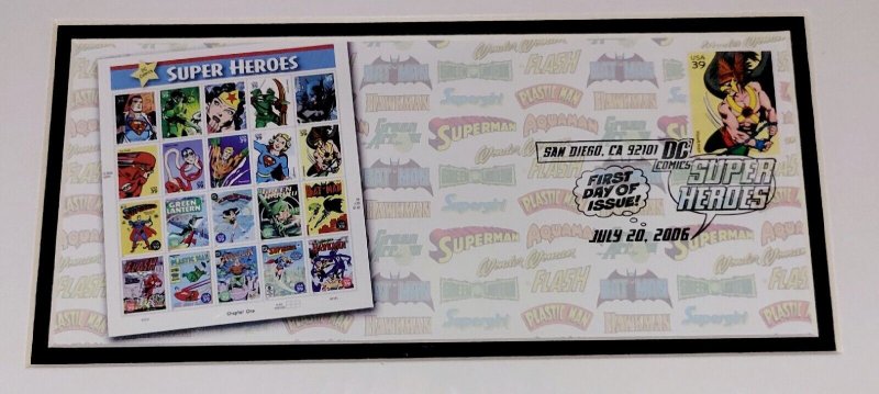 12×16 HAWKMAN DC 2006 Comic Con Stamp Art USPS/SDCC 1st DAY Art