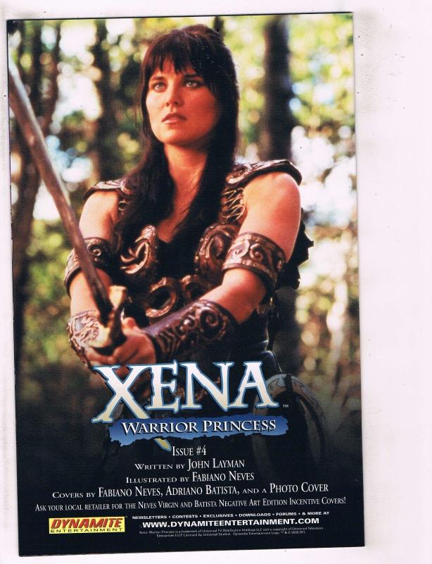 Xena Warrior Princess # 3 NM Dynamite Entertainment Comic Book Lucy Lawless J111