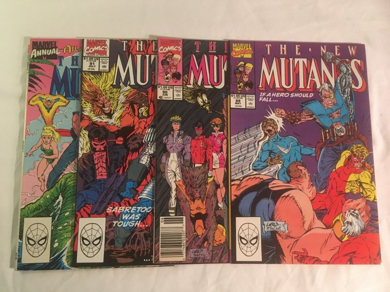 THE NEW MUTANTS #89, 90, 91, Annual #55