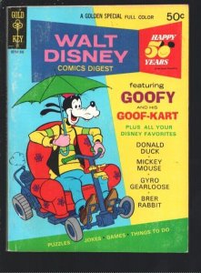 Walt Disney Comic Digest #43 1973-Goofy Go-Kart--Mickey-Donald-Carl Barks art-FN