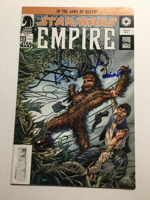 Star Wars Empire 22 Very Good Vg 4.0 Signed Peter Mayhew Dark Horse Comics