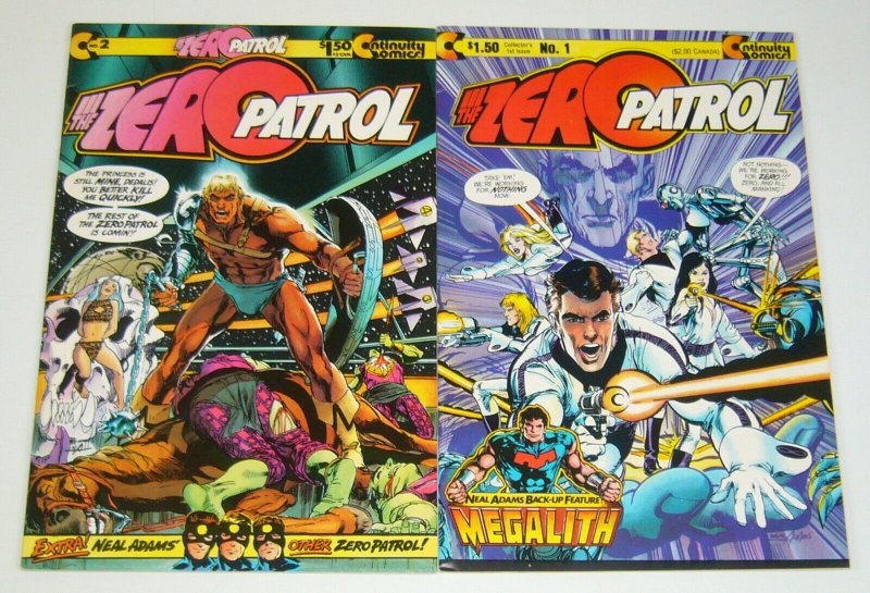 Zero Patrol vol. 1 #1-2 complete series - neal adams - continuity comics