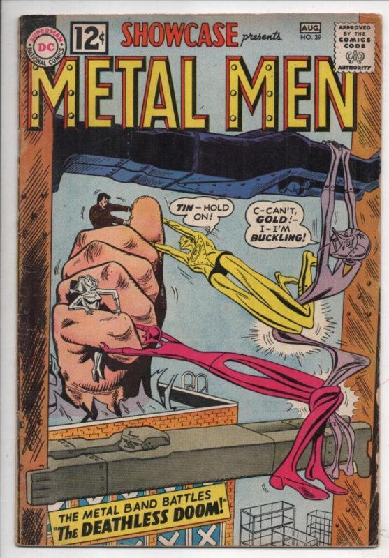 SHOWCASE 39, VG, 3rd Metal Men, Gold, Silver, Lead, Platinum, 1962