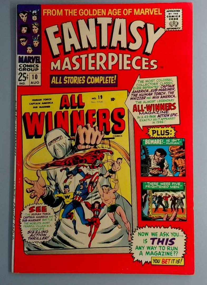 Fantasy Masterpieces #10 VF Marvel 1967 BW1
