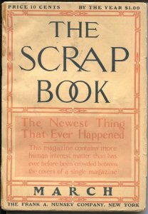 SCRAP BOOK #1-MARCH 1906-EDGAR ALLAN POE-DESCENT INTO THE MAELSTROM-RARE PULP...