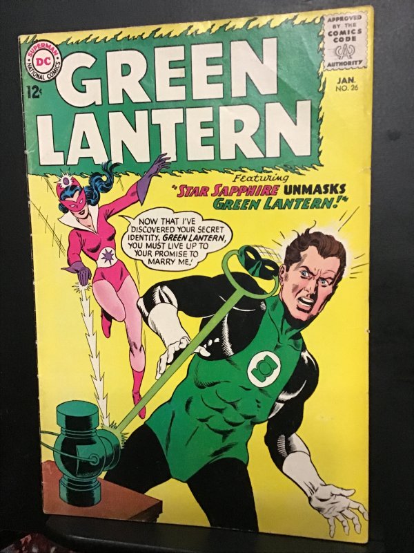 Green Lantern #26 (1964) mid grade Star Sapphire cover key! VG/FN Wow!