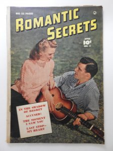 Romantic Secrets #5 Golden Age Romance! Sharp VG Condition!