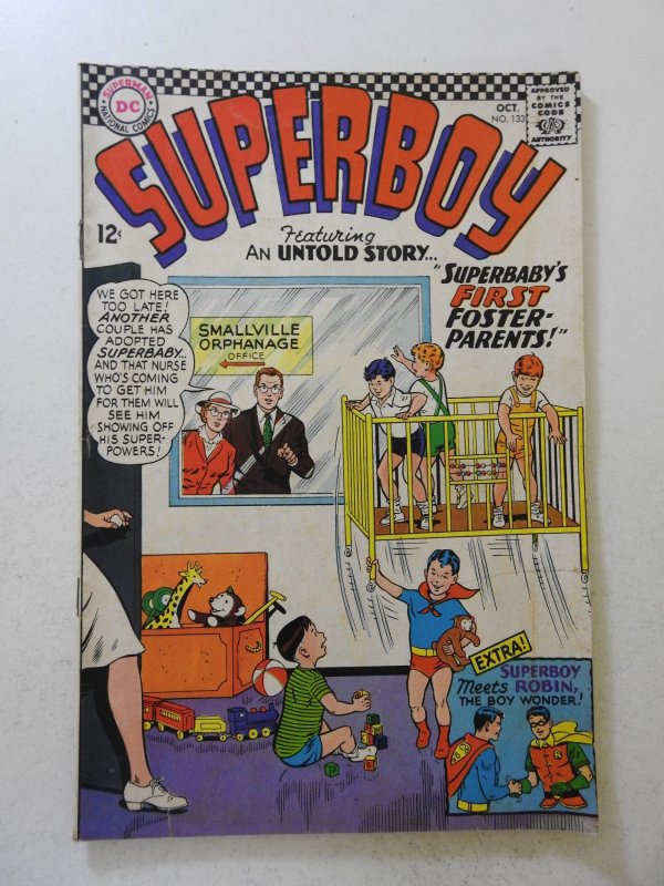 Superboy #133 (1966) VG/FN Condition! 1 in tear fc