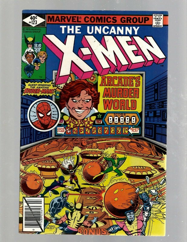 (Uncanny) X-Men # 123 VF Marvel Comic Book Beast Angel Cyclops Magneto SM19