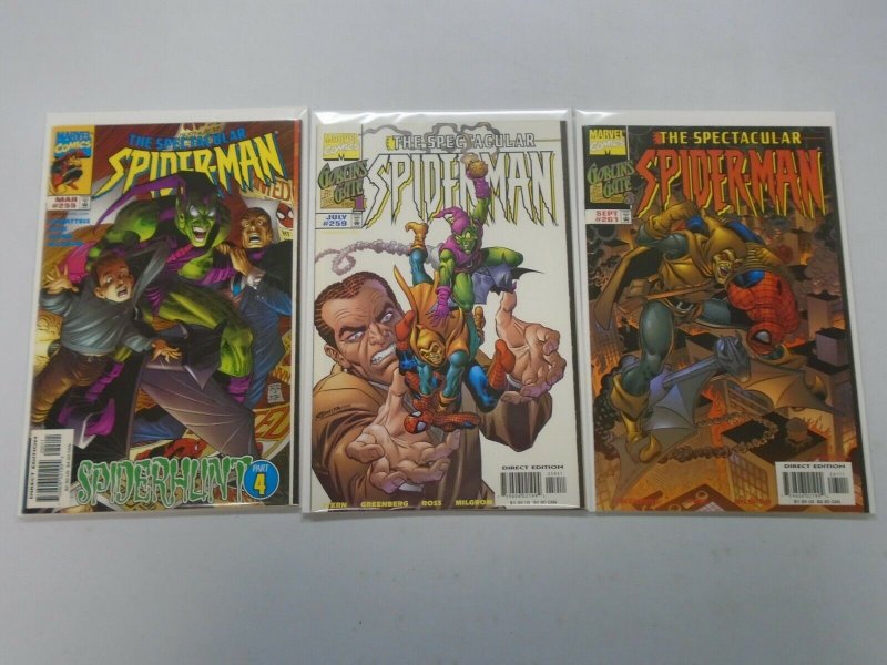 Spectacular Spider-Man lot 3 from #255-261 Goblin Appearances NM (1998)