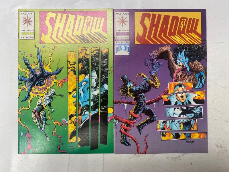 7 ShadowMan VALIANT comic books #22 23 24 25 27 28 29 33 KM34