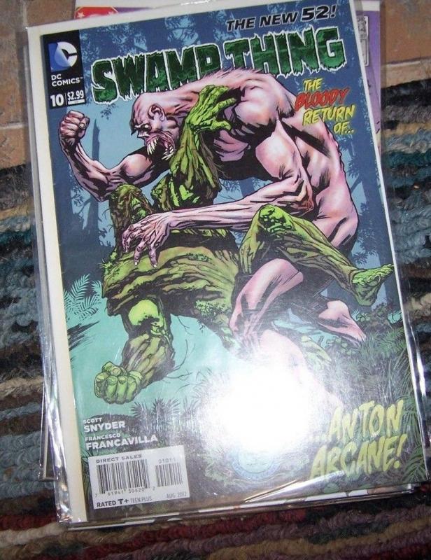 Swamp Thing COMIC # 10 (August 2012, DC) SCOTT SNYDER RETURN OF ANTON ARCANE 