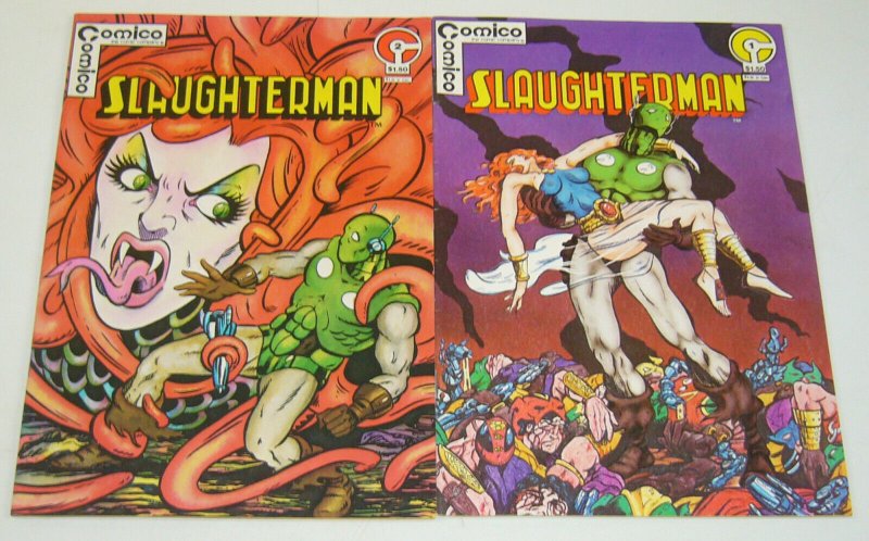 Slaughterman #1-2 FN/VF complete series - bronze age - matt wagner's grendel