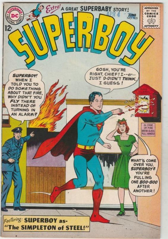 Superboy #105 strict VF/NM- 9.0  High-Grade   Appearance - Baby Lana