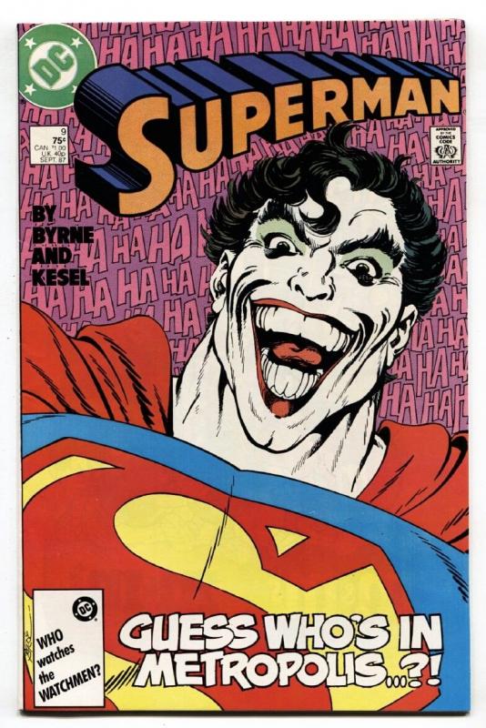 Superman #9 1987 DC comic book JOKER cover NM-