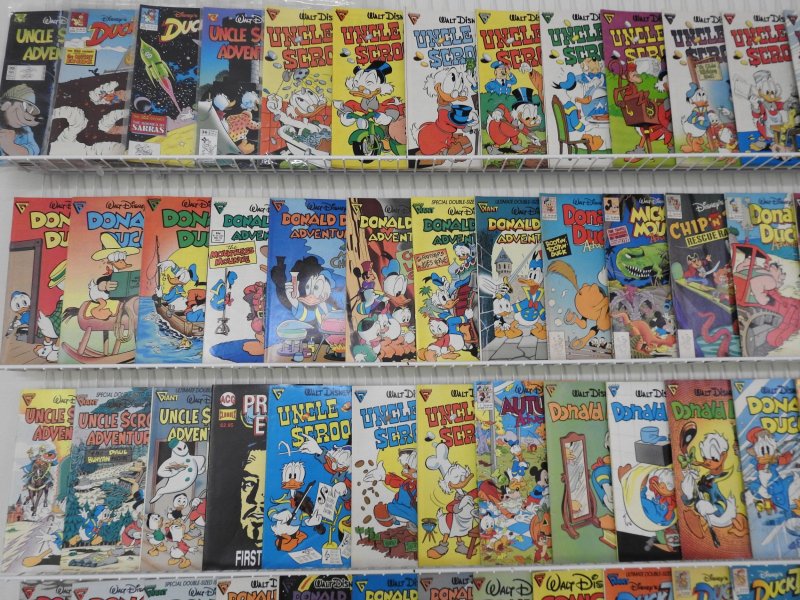 Huge Lot of 170 Comics W/ Uncle Scrooge, Donald Duck, Mickey Mouse! Avg. FN