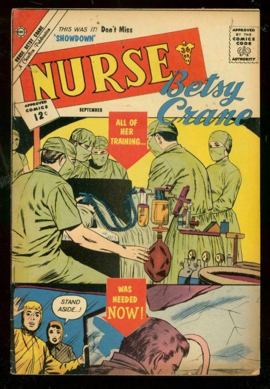 NURSE BETSY CRANE #18 1962-CHARLTON COMICS-SURGERY FN-