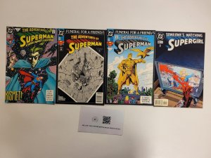 4 DC Comics Adventures of Superman #494 498 499 + #39 Supergirl 26 TJ5