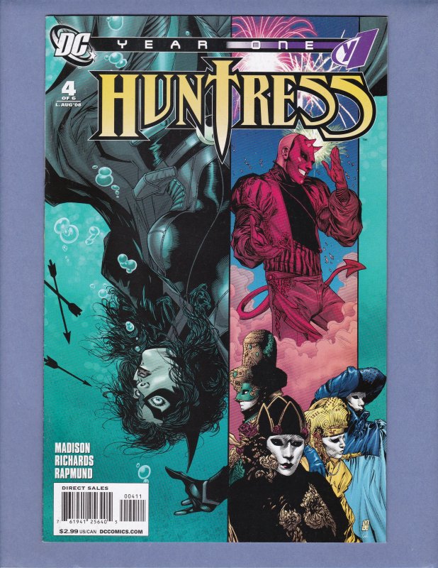 Huntress Year One #2 3 4 NM- Front/Back Cover Scans DC 2008