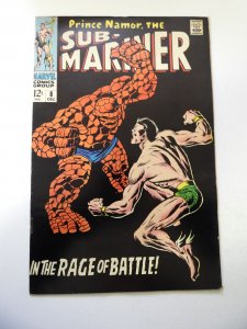 Sub-Mariner #8 (1968) Sub-Mariner vs. The Thing! FN Condition