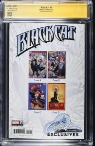 Black Cat #1 2019 Marvel Comics CGC 9.8 JSA Signed J Scott Campbell Edition C