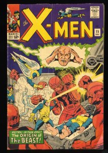 X-Men #15 VG+ 4.5 2nd Appearance Sentinels! 1st Appearance Master Mold!