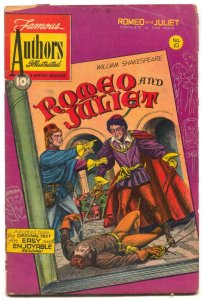 Stories by Famous Authors Illustrated #10 1950- ROMEO & JULIET VG-