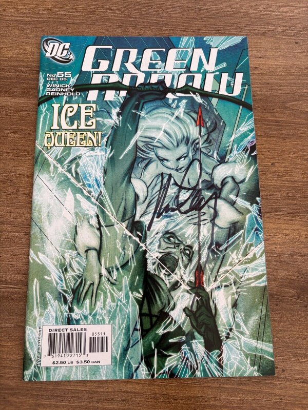 Green Arrow # 55 NM Signed By Ron Garney DC Comic Book 1st Print 17 J281