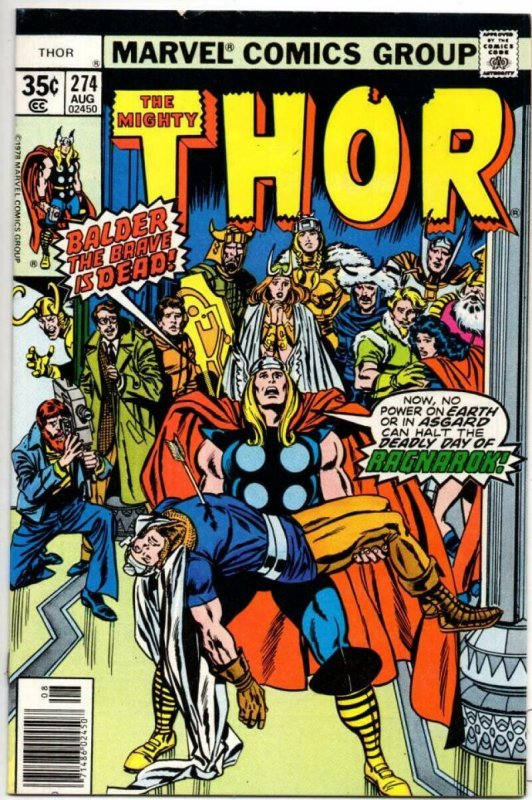 THOR #274 VF/NM God of Thunder Buscema Loki 1966 1978, more Thor in store